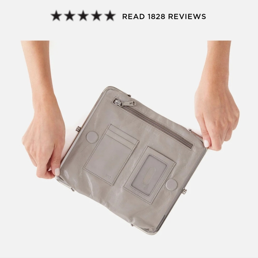 NWTO Hobo, The Lauren cluth-wallet. Grey.. brand new,  never used. - Picture 2 of 16